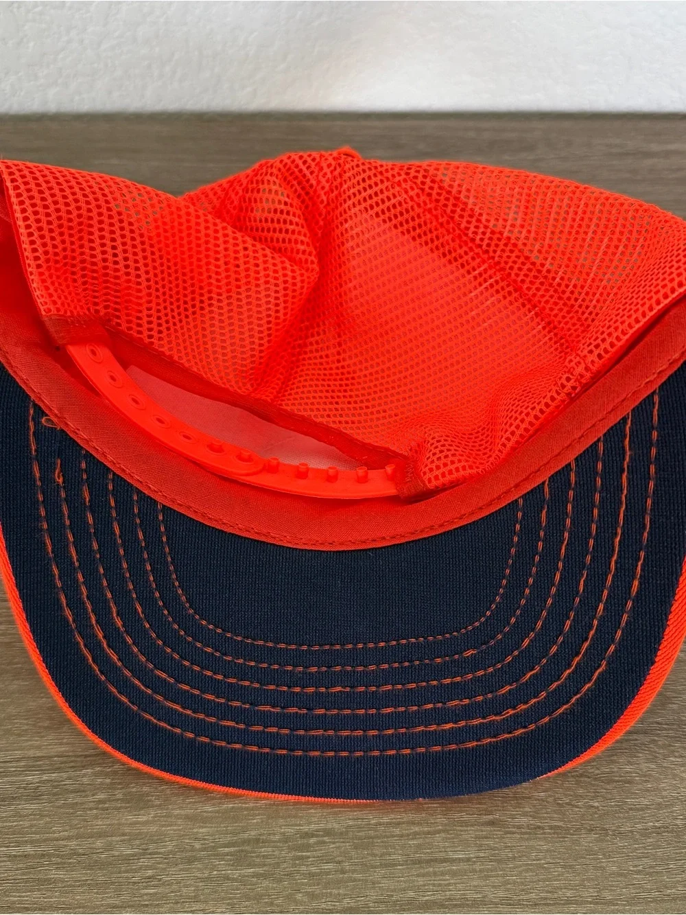 Tide Racing Team Patch Vintage Snapback Trucker Hat Cap Mesh Orange 90s USA Made